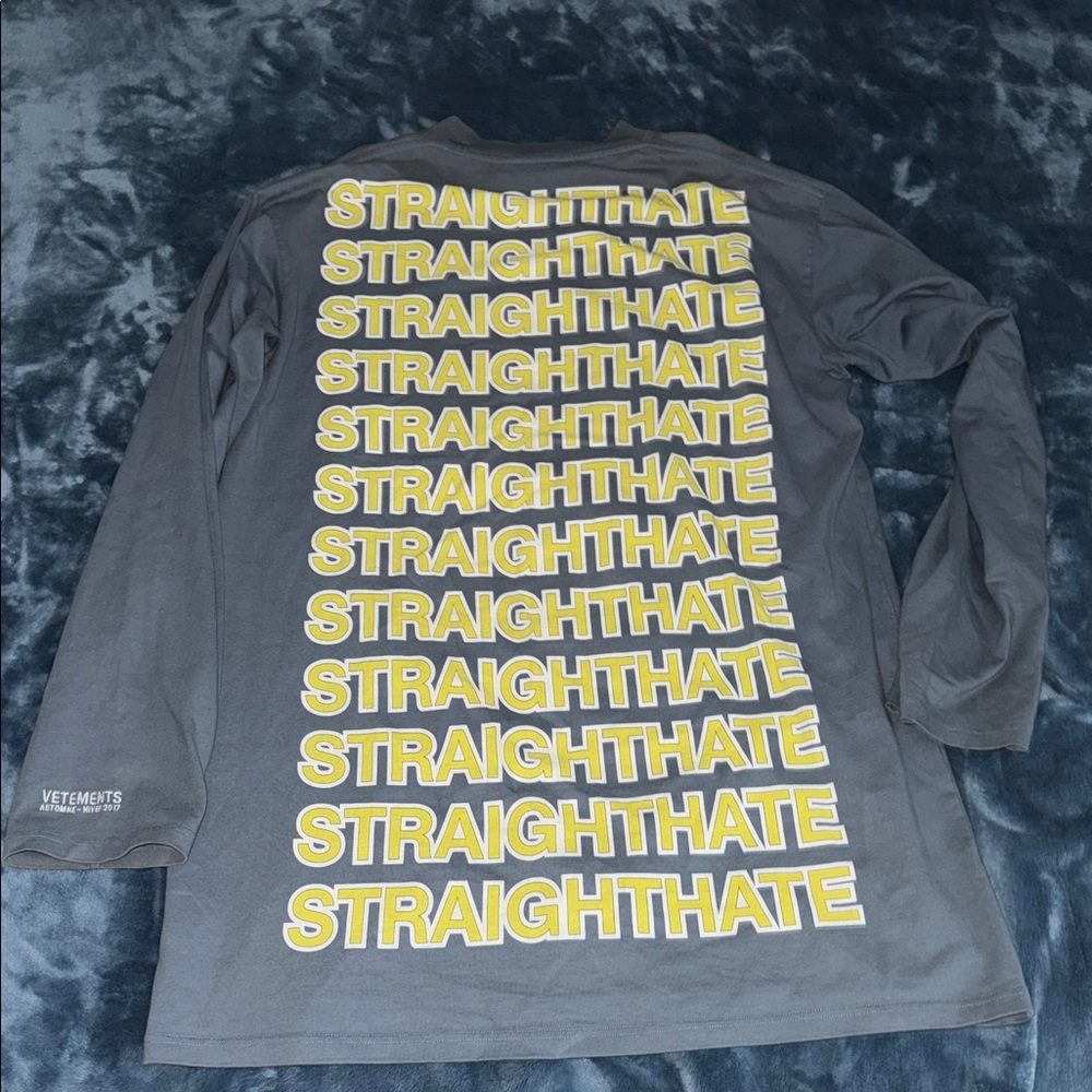 VETEMENTS Straighthate long sleeve